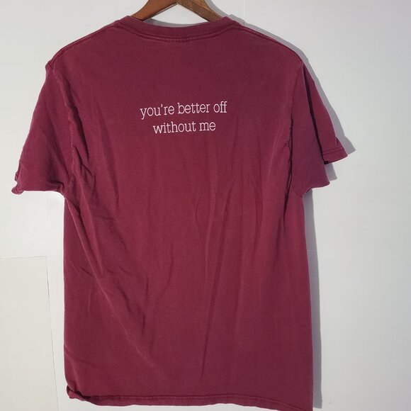 Vintage 90s The Ataris "You're Better off without me" Large Red T-Shirt Punk - Picture 2 of 7